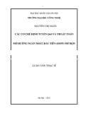 Luận văn Các cơ chế định tuyến QoS và thuật toán mở đường ngắn nhất đầu tiên (OSPF) mở rộng