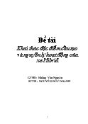 Đề tài Khai thác đặc điểm cấu tạo và nguyên lý hoạt động của xe Hibrid