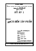 Đồ án Mạch đếm sản phẩm