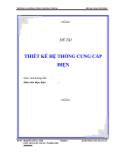 Đồ án Thiết kế hệ thống cung cấp điện