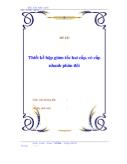 Đồ án Thiết kế hộp giảm tốc hai cấp có cấp nhanh phân đôi