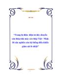 Đồ án Trang bị điện- Điện tử dây chuyền cán thép nhà máy cán thép Việt -Nhật. Đi sâu nghiên cứu hệ thống điều khiển giám sát lò nhiệt