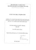 Luận văn Nghiên cứu một số thành phần độc hại trong khí thải động cơ đốt trong bằng phương pháp phản ứng xúc tác trước một phần nhiên liệu