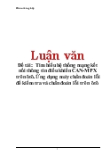 Luận văn Tìm hiểu hệ thống mạng kết nối thông tin điều khiển CAN-MPX trên ôtô. Ứng dụng máy chẩn đoán lỗi để kiểm tra và chẩn đoán lỗi trên ôtô