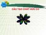 Cấu tạo chất hữu cơ