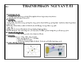 Giáo án Hóa học - Tiết 3: Thành phần nguyên tử