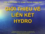 Giới thiệu về liên kết liên kết hydro