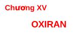 Hóa học - Chương XV: Oxiran