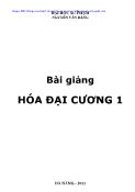 Bài giảng Hóa đại cương 1