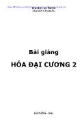 Bài giảng Hóa đại cương 2