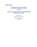 Bài giảng Quản lý môi trường tài nguyên thiên nhiên và vật liệu