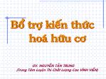 Bổ trợ kiến thức Hóa học hữu cơ