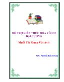 Bổ trợ kiến thức hóa vô cơ đại cương muối tác dụng với axit