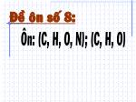 Các bài tập trắc nghiệm ôn thiđai học - 2007