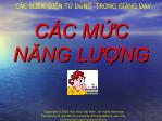 Các mức các mức năng lượng