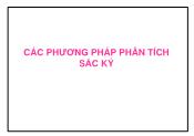 Các phương pháp phân tích sắc ký