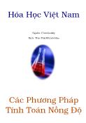 Các phương pháp tính toán nồng độ