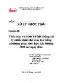 Chuyên đề Tính toán và thiết kế hệ thống xử ký nước thải nhà máy bía bằng phương pháp sinh học lưu lượng 2000m3/ngày đêm