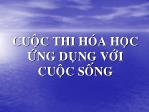 Cuộc thi hóa học ứng dụng với cuộc sống