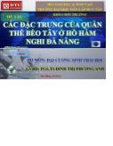 Đề tài Các đặc trưng của quần thể bèo Tây ở Hồ Hàm nghi Đà Nẵng