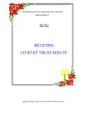 Đề tài Đề cương cơ sở kỹ thuật điện tử