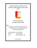 Đề tài Gel protein, cấu trúc và phương pháp tạo cấu trúc gel của các protein trong các thực phẩm giàu protein