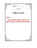 Đề tài Hướng dẫn học sinh cân bằng phản ứng oxi hóa khử