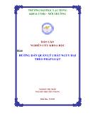 Đề tài Hướng dẫn quản lý chất nguy hại theo pháp luật
