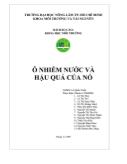 Đề tài Ô nhiễm nước và hậu quả của nó