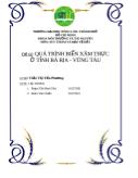 Đề tài Quá trình biểm xâm thực ở tỉnh Bà Rịa - Vũng Tàu