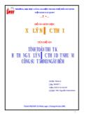 Đề tài Tính toán thiết kế hệ thống xử lý nước nước thải dệt nhuộm có công suất 500m3/ngày đêm đạt tiêu chuẩn TCVN 5945 - 1995, nước thải loại B