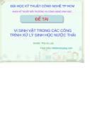 Đề tài Vi sinh vật trong các công trình xử lý sinh học nước thải