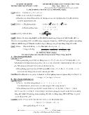 Đề thi thử đại học lần I năm học 2010 – 2011 Môn: Toán – Khối A + B