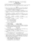 Đề thi thử tuyển sinh đại học, cao đẳng năm 2011 môn thi: Hoá