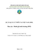 Dự án quản lý thiên tai Việt Nam (wb5) - Báo cáo Đánh giá môi trường (đm)