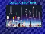 Dụng cụ thủy tinh