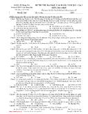 Ðề thi thử Đại học, Cao ðẳng năm 2011 môn Hóa học