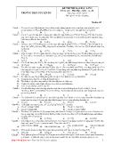 Ðề thi thử đại học lần I Đề thi môn: Hóa học- Khối: A – B