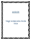 Giáo án thực hành hóa phân tích