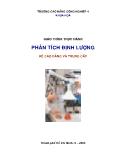 Giáo trình thực hành phân tích định lượng