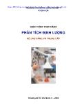 Giáo trình thực hành phân tích định lượng (hệ cao đẳng và trung cấp)