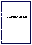 Giáo trình vật liệu