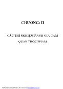 Hóa học - Chương II: Các thí nghiệm đánh giá cảm quan thực phẩm