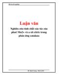 Luận văn Nghiên cứu tính chất xúc tác của phức Mn2+ và axit citric trong phản ứng catalaza