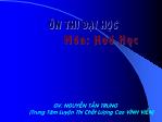 Ôn thi Đại học môn Hóa học - Bài 5: Kim loại phản ứng muối