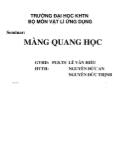 Seminar Màng quang học