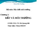 Tài liệu môi trường - Chương 3: Đất và môi trường