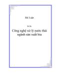 Tiểu luận Công nghệ xử lý nước thải ngành sản xuất bia