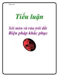 Tiểu luận Xói mòn và rửa trôi đất biện pháp khắc phục