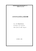 KIỂM TRA MÔN LỊCH SỬ KINH TẾ